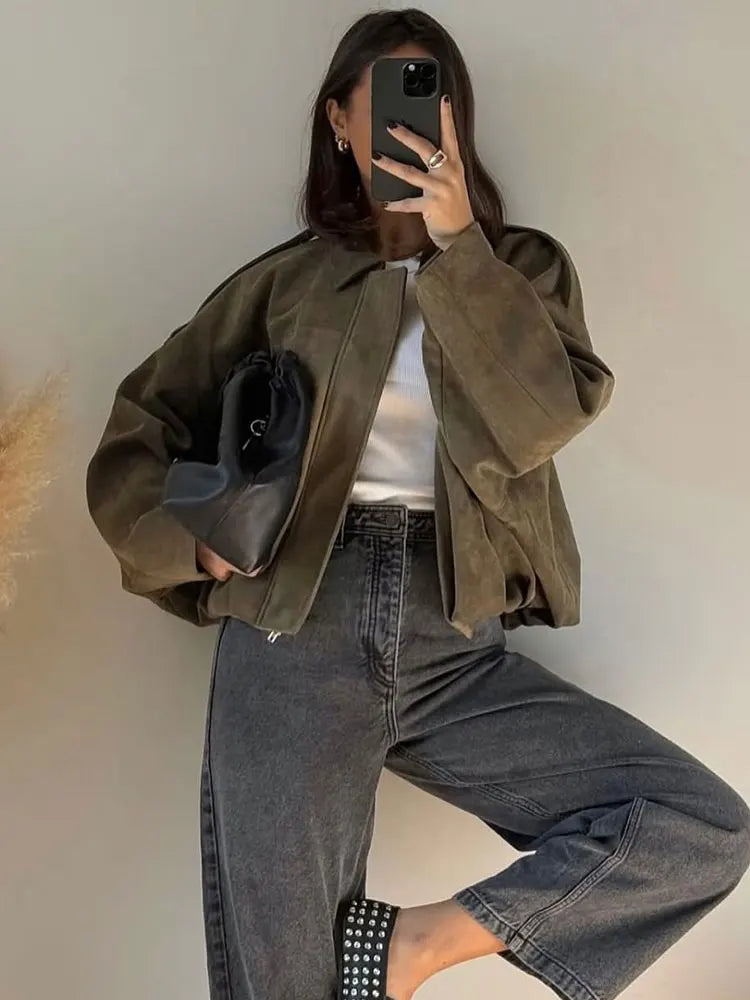 Nexalift Plush Cropped Faux-Fur Jacket — Nexalift